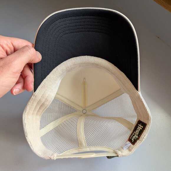 Men's Howler Brothers Posse Adjustable Hat in Cream Color - Picture 6 of 7